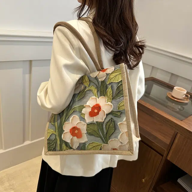 草丛喵喵喵 时尚百搭潮流日常通勤 帆布 帆布包单肩包 女款 多色