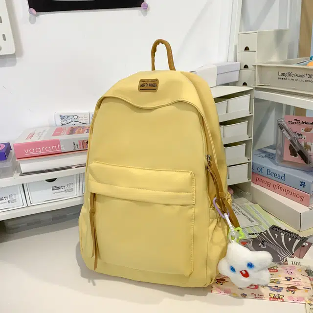 草丛喵喵喵 高颜值简约百搭学生潮流 尼龙 双肩包 男女同款情侣款 多色