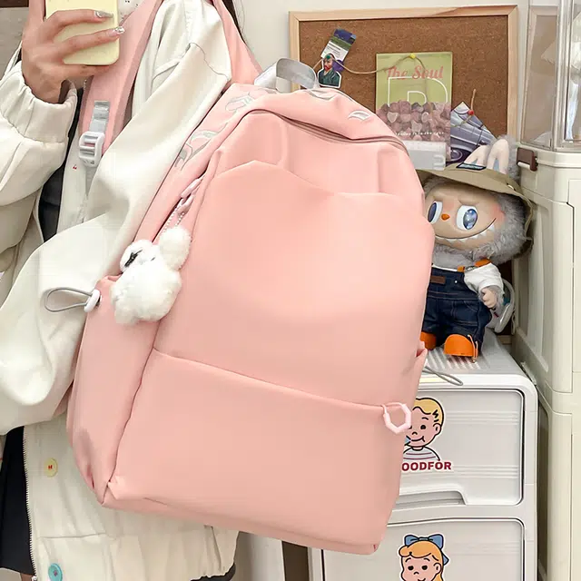 草丛喵喵喵 百搭潮流高颜值 尼龙 双肩包 男女同款情侣款 多色