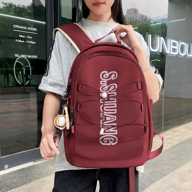 草丛喵喵喵 时尚百搭轻便小众 尼龙 双肩包 男女同款情侣款 多色
