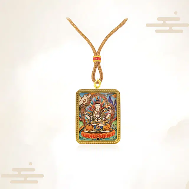重庆金店 八大守护神诸事顺利 平安喜乐新中式 飞黄腾达 福禄吉祥小众#好运 合金 项链 男女同款情侣款