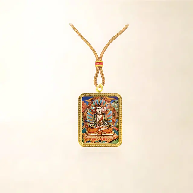 重庆金店 大日如来  八大守护神诸事顺利 平安喜乐新中式 飞黄腾达 福禄吉祥小众#好运 合金 项链 男女同款情侣款
