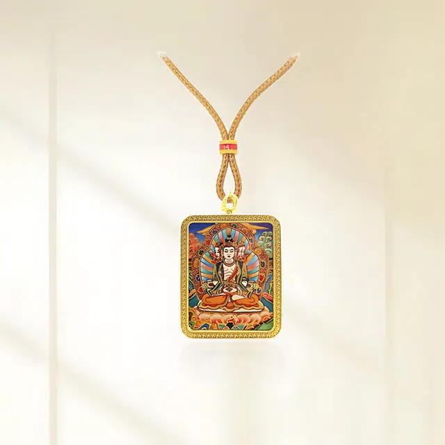 重庆金店 大日如来  八大守护神诸事顺利 平安喜乐新中式 飞黄腾达 福禄吉祥小众#好运 合金 项链 男女同款情侣款