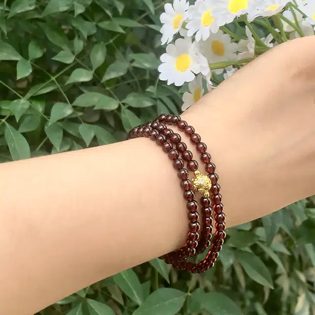 【时来好运】 重庆金店 招财福牌 国潮新中式招财纳福吉祥顺遂本命年精致轻奢优雅气质小众设计转运珠 琉璃 手串 男女同款情侣款