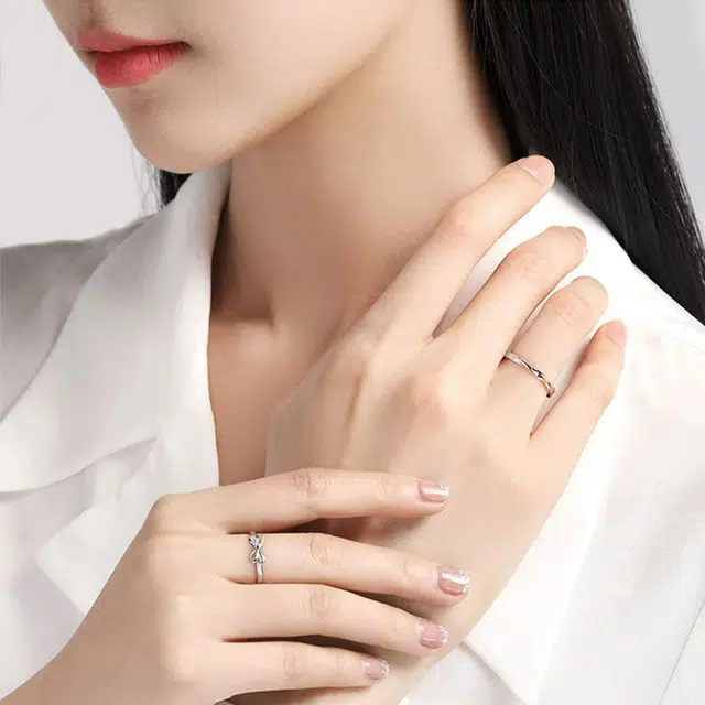 在逃公主对戒 永恒旋律 钟爱久久 浪漫高级感轻奢甜蜜饰爱告白女友三秒心动开口戒可调节 恋爱约会学生表白礼盒装 合金 戒指 男女同款情侣款