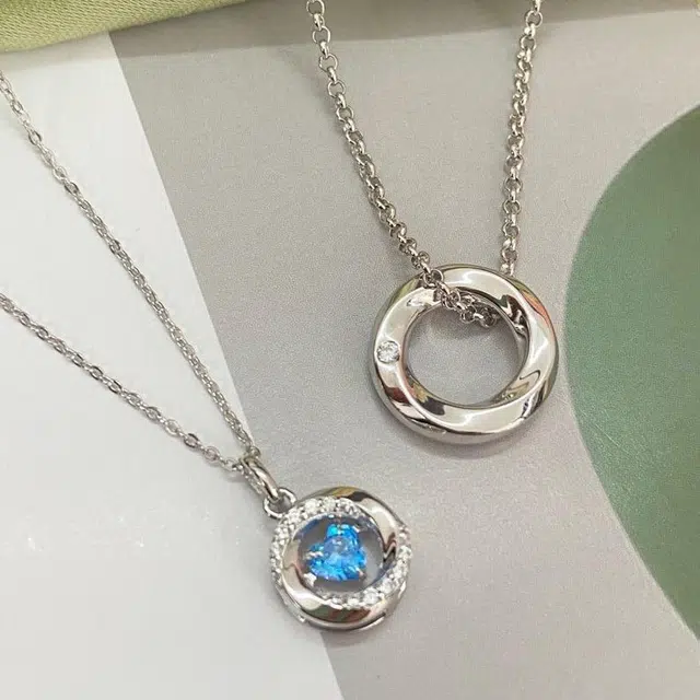 永恒旋律 莫比乌斯系列 爆闪爱心精致轻奢小众设计高级感 日常百搭个性冷淡风简约温柔气质优雅通勤锁骨链 铜 项链 男女同款情侣款