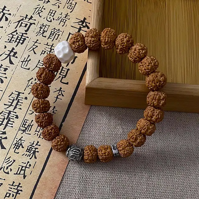 永恒旋律 招财纳福 观智转运圆珠串 新中式国潮小众个性高级感设计 诸事顺利八方来财日常通勤精致百搭 精美礼盒 好运 金刚菩提 手串 男款