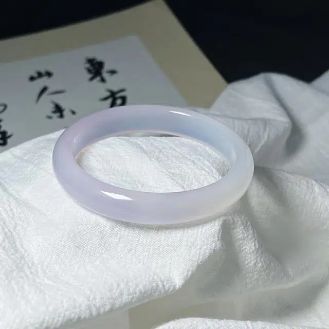 银色饰界 幕山紫 经典新中式国风薰衣草清冷感天然 玛瑙 手镯 女款