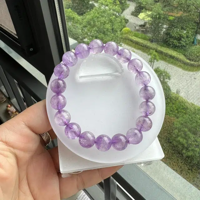 银色饰界 紫气东来 前程似锦 招财转运 薰衣草梦幻浪漫 轻奢新中式国潮经典优雅精致时尚百搭天然 紫水晶 手串 男女同款情侣款