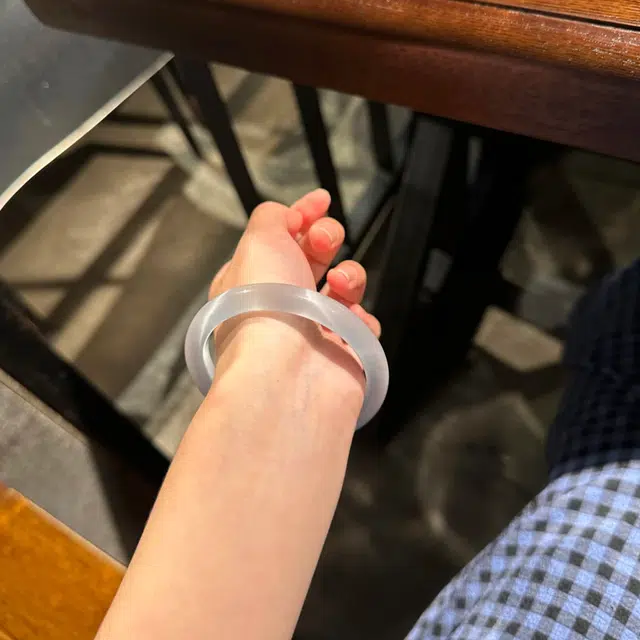 银色饰界 一步一响贵妃镯新中式国风古风旗袍汉服气质年轻叮当镯 猫眼石 玉石手镯 女款