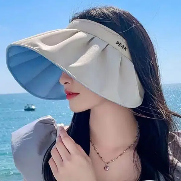 匹克 紫外线发箍遮阳 涤纶 防晒帽 女款