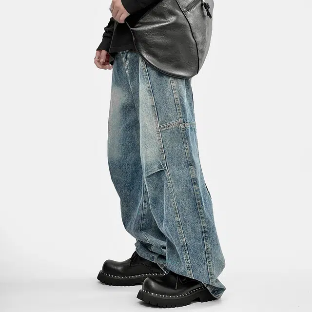 超纤皮 复古小众英伦风厚底时尚百搭设计感 休闲鞋 男款 黑色