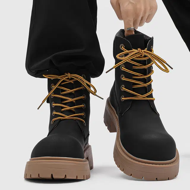 Dounkol Vintage Round Toe Work Boots