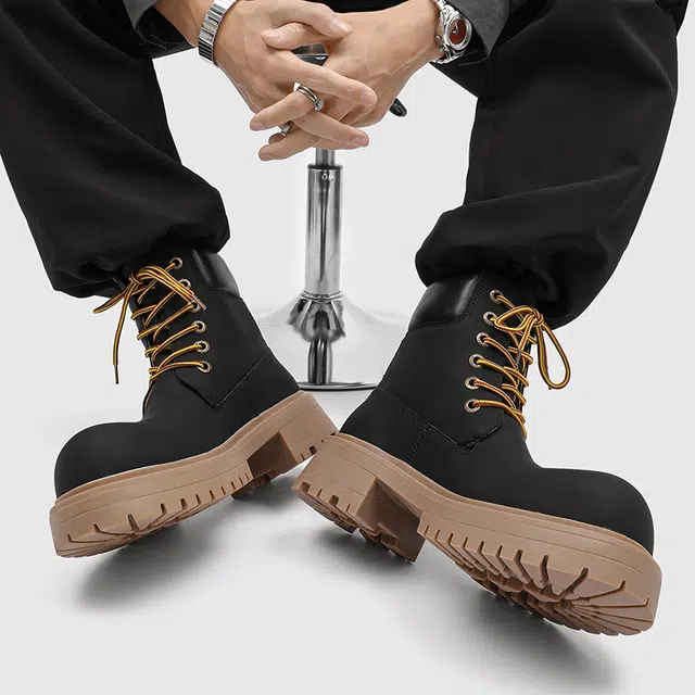 Dounkol Vintage Round Toe Work Boots