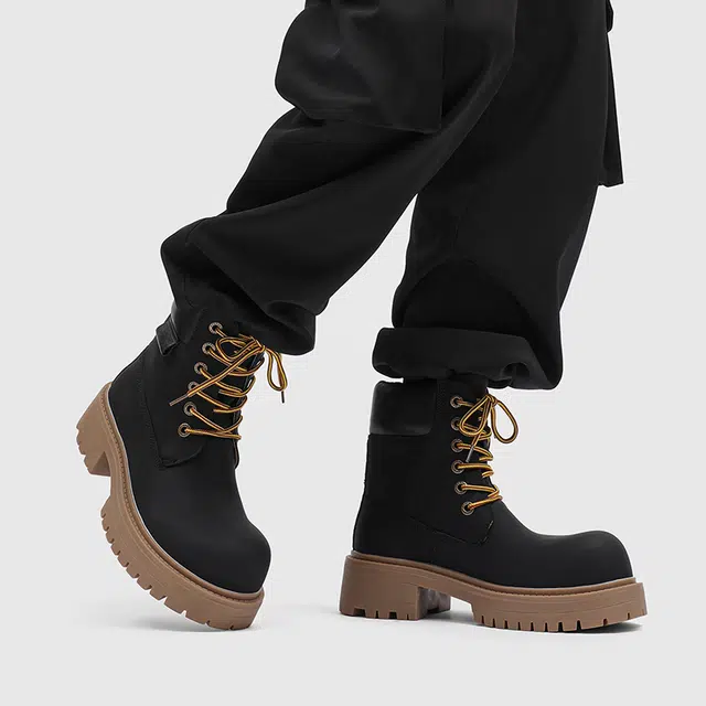 Dounkol Vintage Round Toe Work Boots