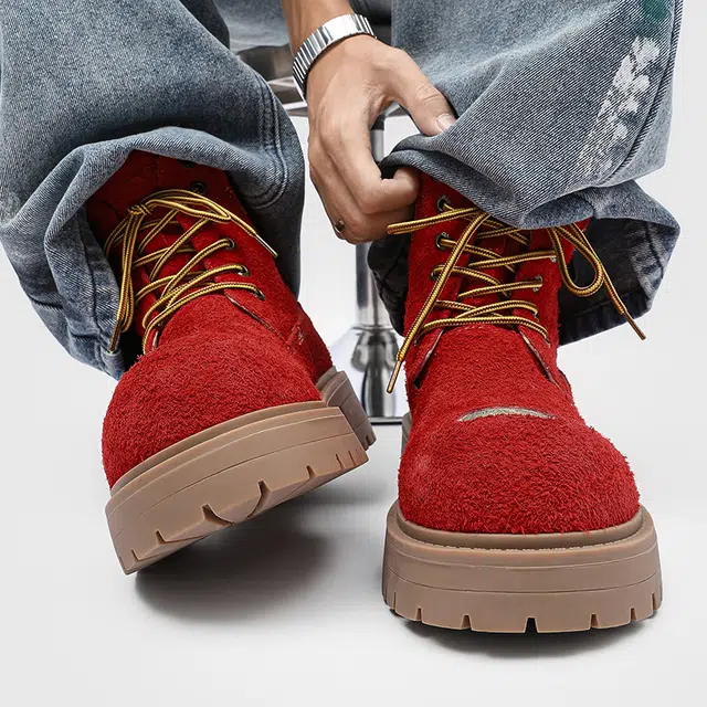 Dounkol Outdoor Thick Sole Yellow Boots