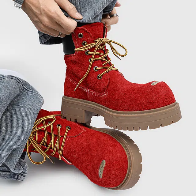 Dounkol Outdoor Thick Sole Yellow Boots