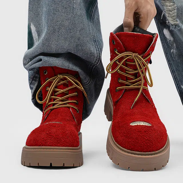 Dounkol Outdoor Thick Sole Yellow Boots