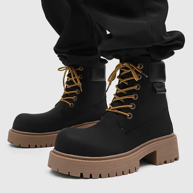 Dounkol Vintage Round Toe Work Boots