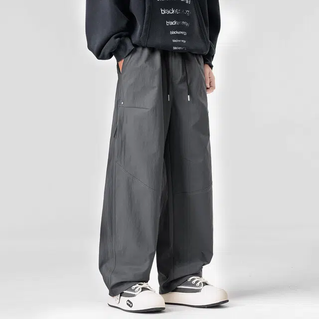 贵人鸟 型酷系列 美式机能工装大码潮流百搭直筒宽松阔腿长裤 休闲裤 男女同款