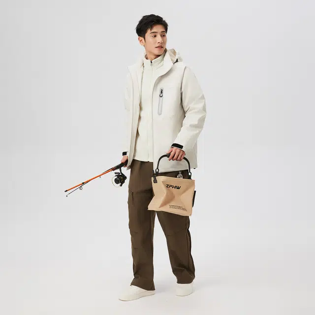 贵人鸟 全天候系列 山系户外纯色工装拉链口袋三合一保暖防风拒水冲锋上衣夹克外套 男女同款