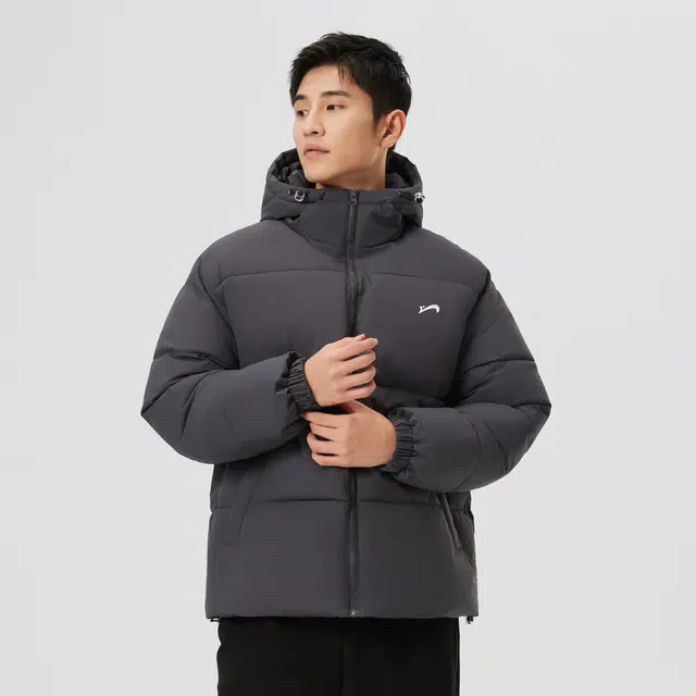 贵人鸟 经典系列 拼接撞色连帽防风石墨烯蓄热保暖加厚外套棉服 男女同款