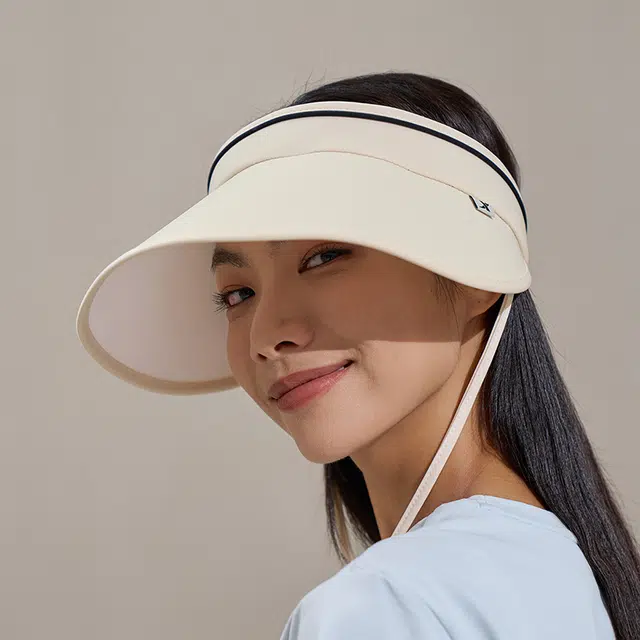 特步 季大帽檐百搭休闲时尚帽子遮阳空顶帽 锦纶 渔夫帽 男女同款情侣款 米黄