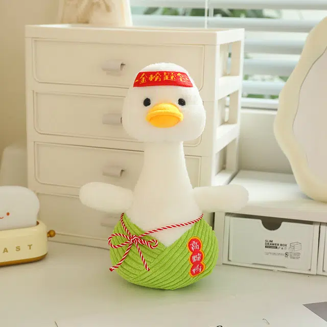皮茜茜 卡通可爱 高粽鸭抱枕 卧室创意伴睡靠枕