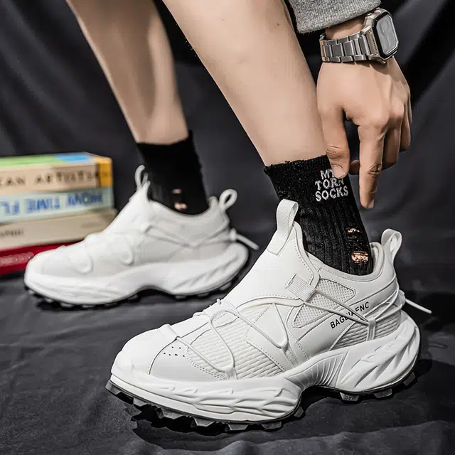 金莱克 潮流时尚 休闲运动 防滑增高支撑 低帮 老爹鞋 男款