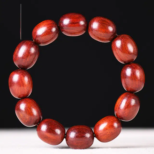 钵提 新中式国潮高密枣珠串木质佛珠单圈文玩念珠#好运 血檀 手串 男女同款情侣款