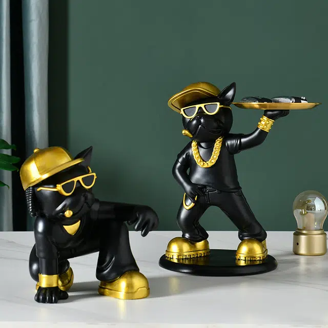 钵提 树脂面包头 法斗托盘狗时尚  潮流衍生品