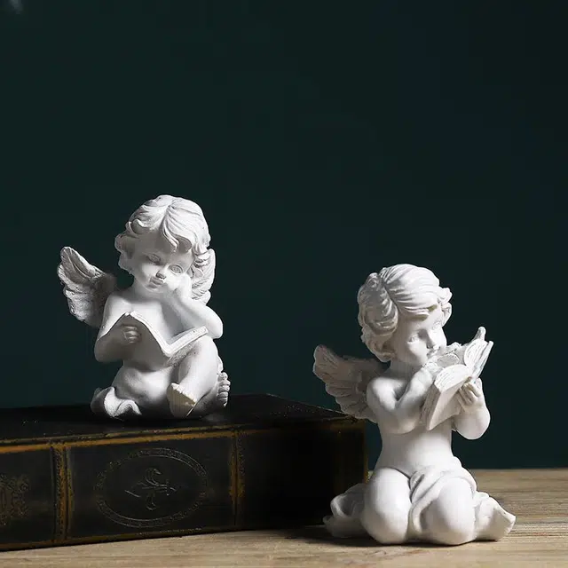 钵提 美式小雕塑天使 工艺品装饰 创意家居桌面摆件  潮流衍生品