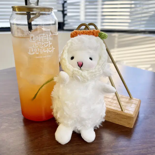 钵提 软噗噗戴帽子的小羊 书包挂饰 可爱 玩偶 毛绒挂件