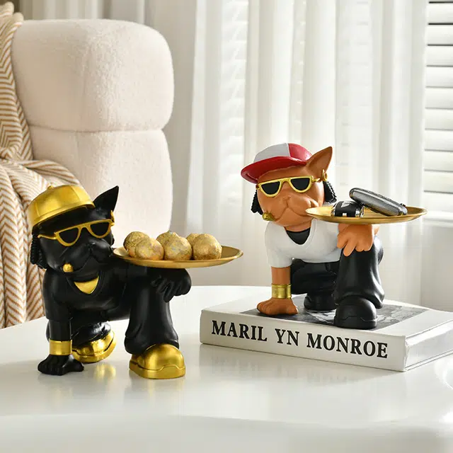 钵提 树脂面包头 法斗托盘狗时尚  潮流衍生品