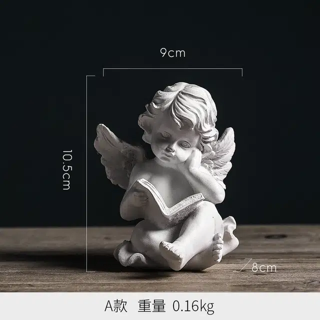 钵提 美式小雕塑天使 工艺品装饰 创意家居桌面摆件  潮流衍生品