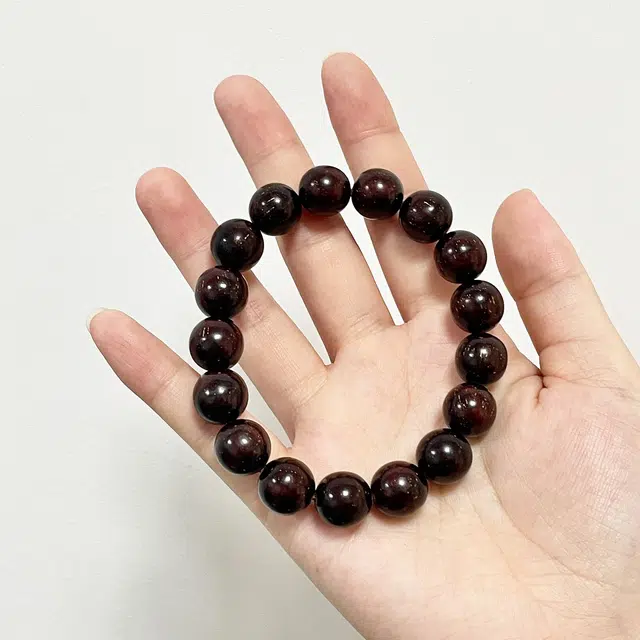 钵提 金星老料工艺金星手持串绕指柔高密念佛珠 新中式单圈#好运 血檀 手串 男女同款情侣款