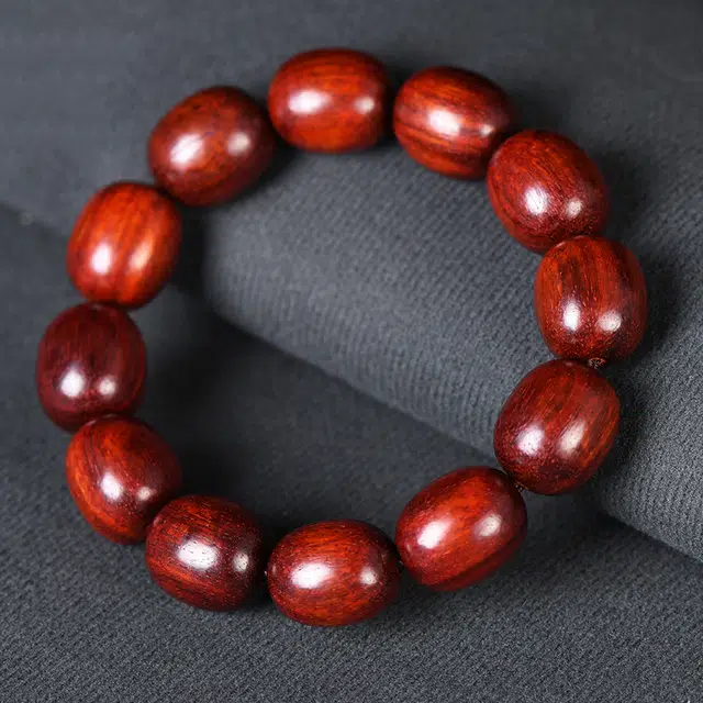 钵提 新中式国潮高密枣珠串木质佛珠单圈文玩念珠#好运 血檀 手串 男女同款情侣款