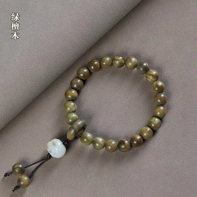 钵提 佛珠气质百搭可爱#好运 绿檀 木作 男女同款情侣款