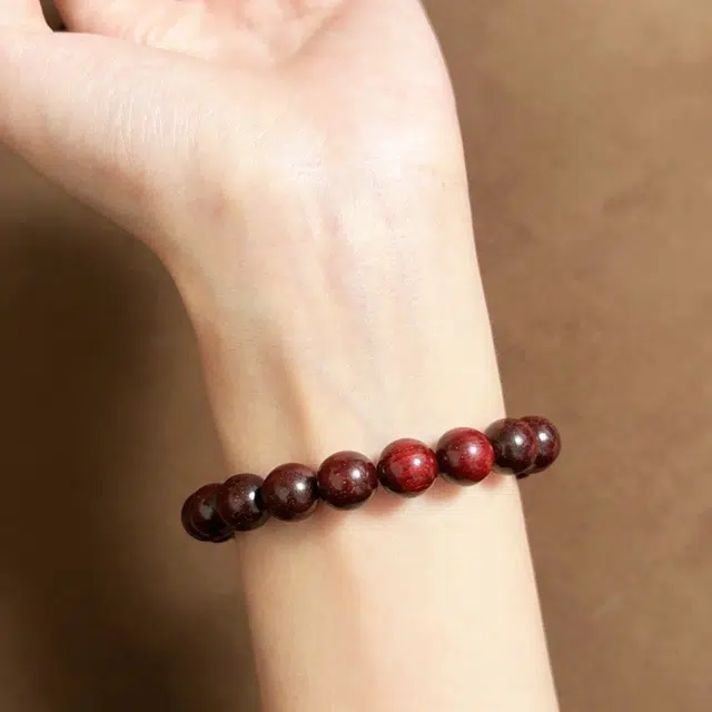 钵提 金星老料工艺金星手持串绕指柔高密念佛珠 新中式单圈#好运 血檀 手串 男女同款情侣款