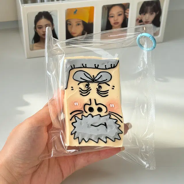 食梦者 创意超大卡通手绘牛爷爷 硅胶捏捏乐 萌趣 搞怪潮酷 奶油水感 早教益智玩具