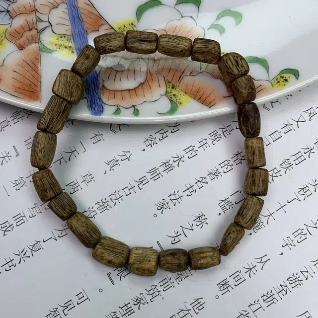 仙沐坊 单圈随形小珠 典雅 油脂丰富 香味霸道 奇楠沉香 名贵木作手串 男女同款情侣款