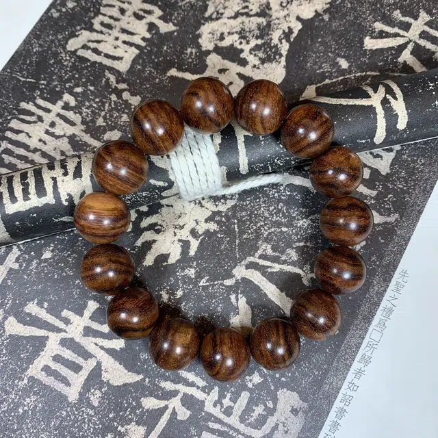 仙沐坊 新中式古风 大气艺术文玩 黄花梨 名贵木作手串 男女同款情侣款