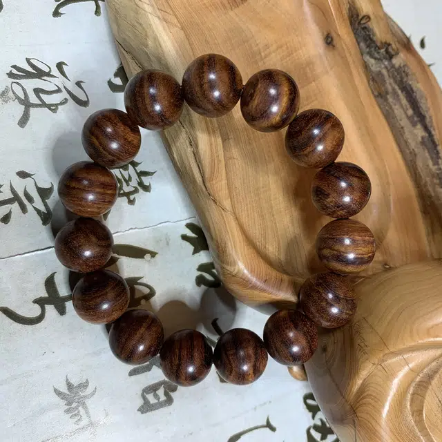 仙沐坊 新中式古风 大气艺术文玩 黄花梨 名贵木作手串 男女同款情侣款