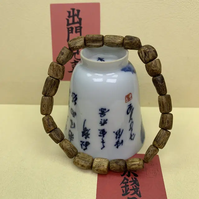 仙沐坊 单圈随形小珠 典雅 油脂丰富 香味霸道 奇楠沉香 名贵木作手串 男女同款情侣款