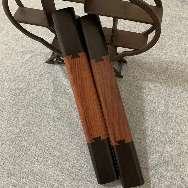 仙沐坊 精品艺术 文玩字画专用 古风典雅 紫光檀 镇尺 男女同款情侣款 缅花