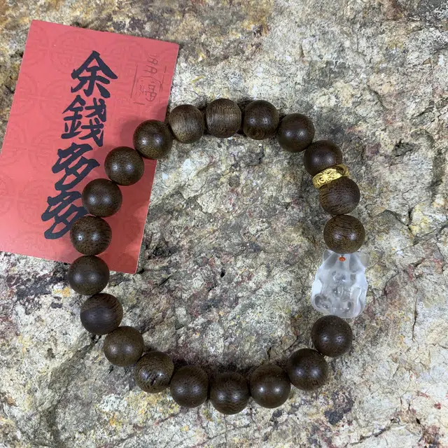 仙沐坊 古风潮玩 凤九狐狸 可爱小众设计感 文玩 沉香木 名贵木作手串 女款