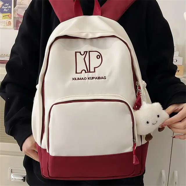 意酷 时尚潮流小众百搭高颜值大容量 尼龙初高中生大学生 双肩包 男女同款情侣款 多色