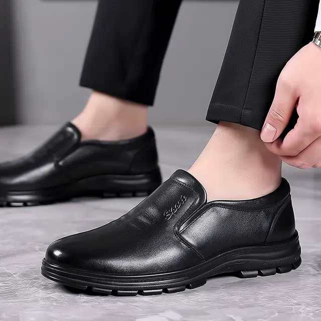 健休 头层牛皮 简约 休闲鞋 男款