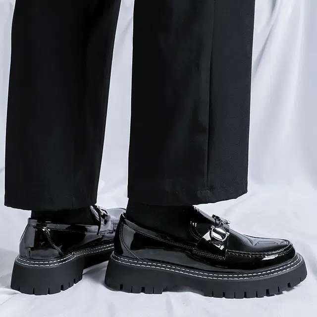 健休 牛皮革 简约商务 正装皮鞋 男款 黑色