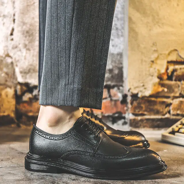 健休 二层牛皮 经典百搭 日常通勤 舒适轻便 休闲鞋 男款